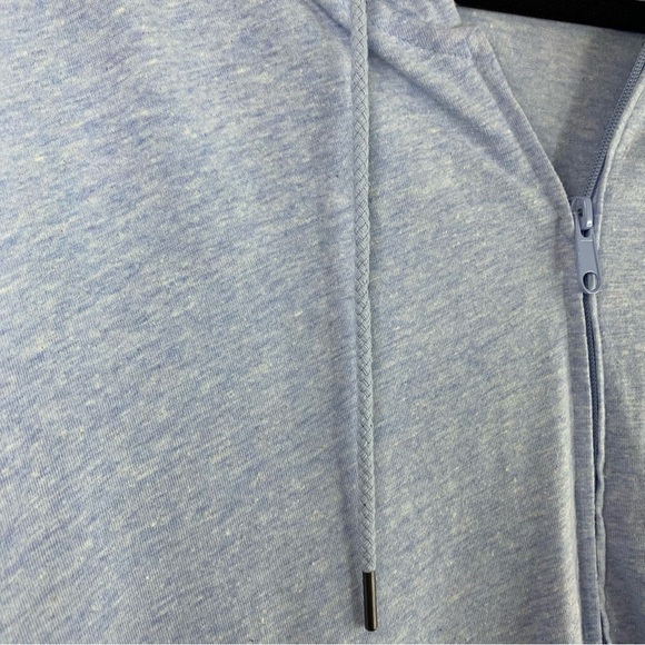 NWT Ideology Heather Blue Plus Full Zip Up Hoodie, size 2X - Picture 4 of 12